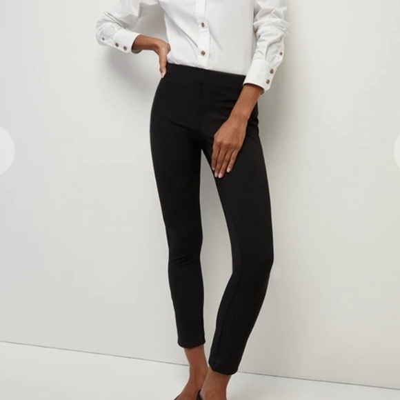 Veronica Beard crop crepe skinny pants black size 0 - Picture 2 of 12